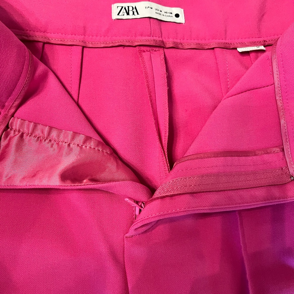 Zara pink dress pants - matching blazer for sale as well
